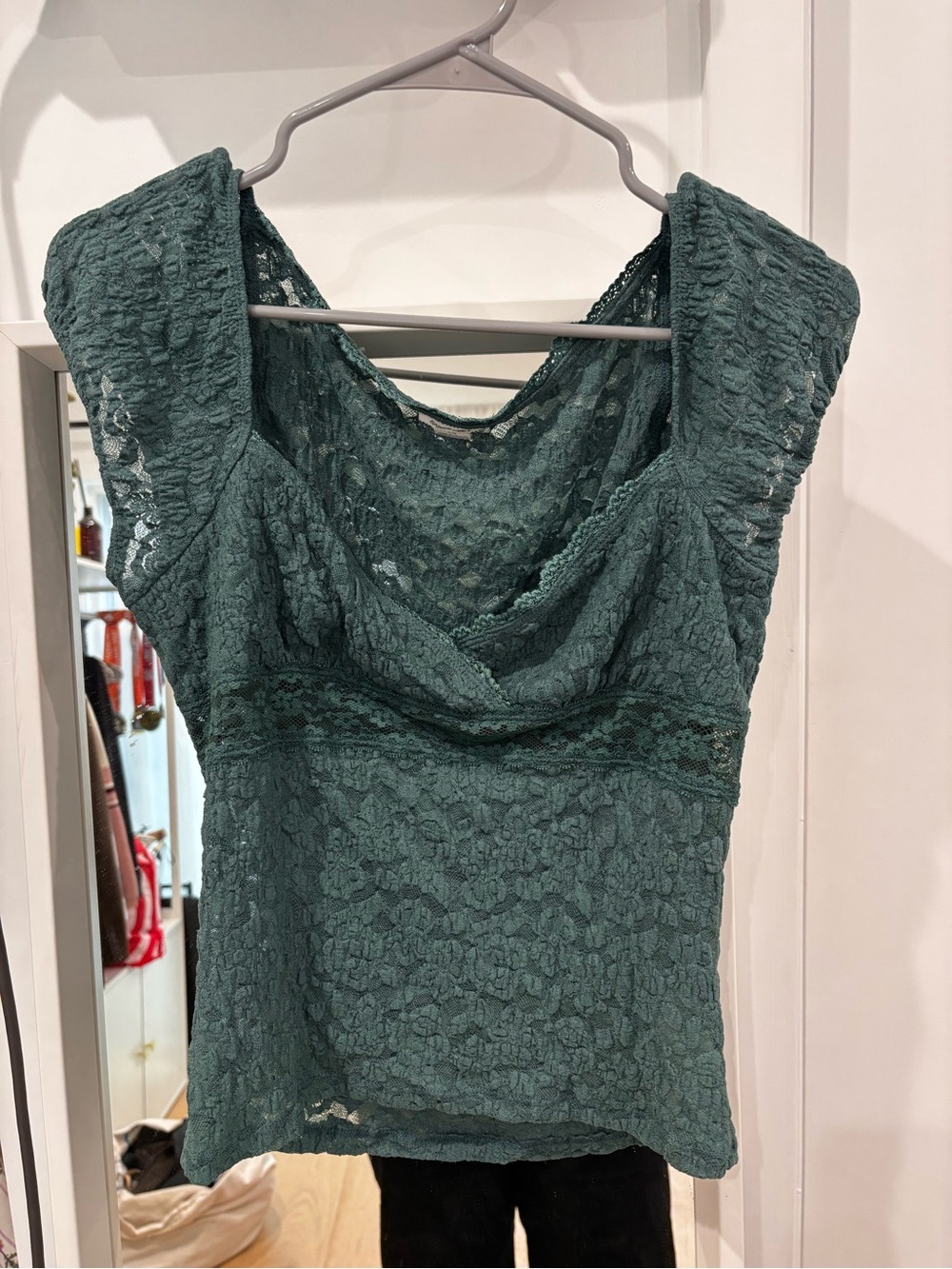 Kimchi Blue Teal Lace Top
